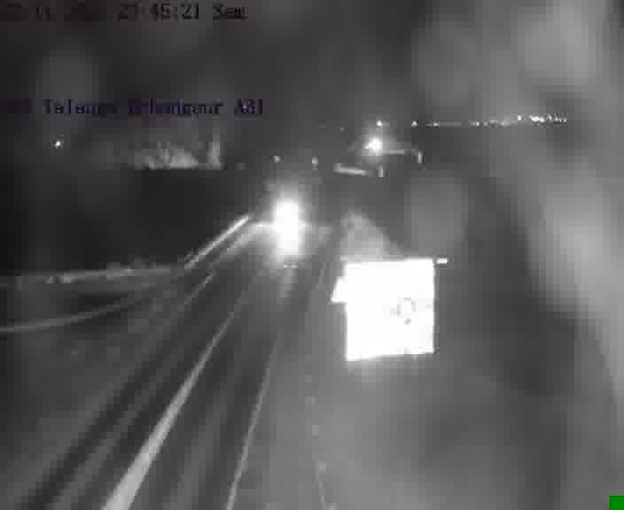 Webcam sur la D55 à Talange au niveau du pont surplombant l'A31 (sens droite-gauche vers Luxembourg). Vue orientée vers Ay-sur-Moselle.