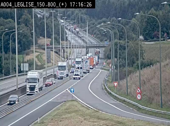 Caméra autoroute Belgique - Côte de Léglise, E411(A4) direction Luxembourg