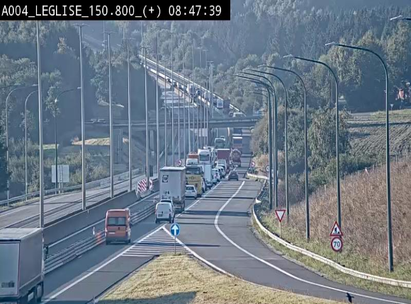 Caméra autoroute Belgique - Côte de Léglise, E411(A4) direction Luxembourg