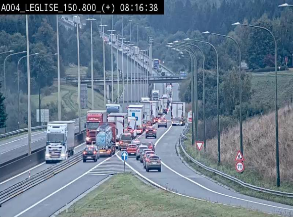 Caméra autoroute Belgique - Côte de Léglise, E411(A4) direction Luxembourg