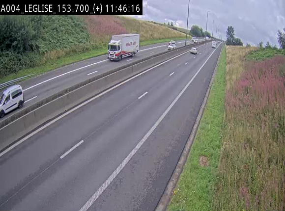 Webcam autoroute E411 à hauteur de Léglise, en direction de Luxembourg