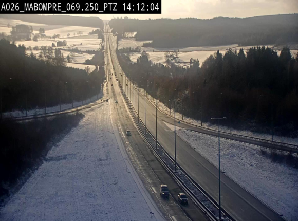 Webcam E25 (A26) à Mabompré. Vue orientée vers Liège