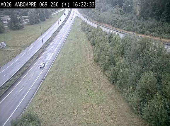 Webcam E25 (A26) à Mabompré. Vue orientée vers le Luxembourg