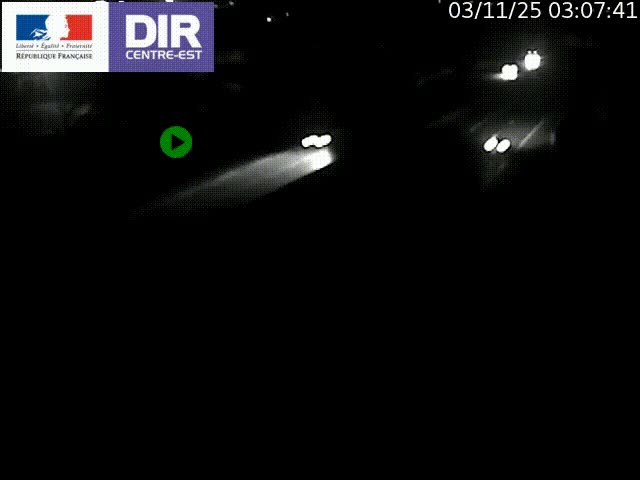 Caméra de circulation à Saint-Priest à la jonction entre l'A43 et l'A46 en direction de Marseille