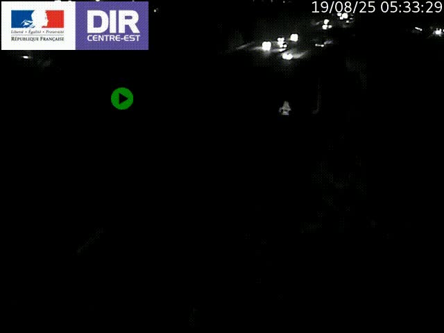 Caméra de circulation à Saint-Priest à la jonction entre l'A43 et l'A46 en direction de Marseille