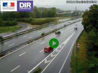 Webcam sur la Nationale 201 à hauteur de la sortie Chambéry-Nord, avant à la jonction entre l'A41 et l'A43, en direction de Lyon