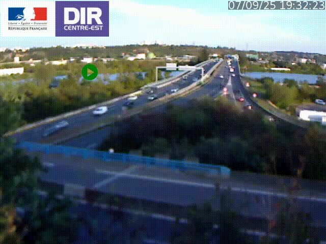 Webcam autoroute sur A450 à Pierre-Bénite en direction de Lyon et de l'autoroute A7