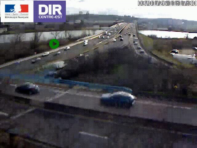 Webcam autoroute sur A450 à Pierre-Bénite en direction de Lyon et de l'autoroute A7
