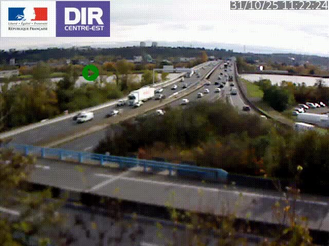 Webcam autoroute sur A450 à Pierre-Bénite en direction de Lyon et de l'autoroute A7