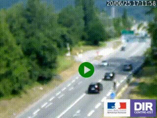 Webcam info trafic à proximité de Vizille sur la N85, au niveau du point de vue du Saut du Moine à Champagnier