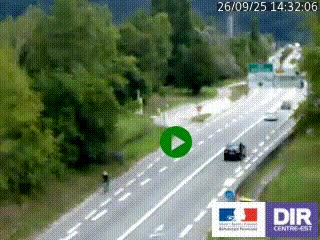 Webcam info trafic à proximité de Vizille sur la N85, au niveau du point de vue du Saut du Moine à Champagnier