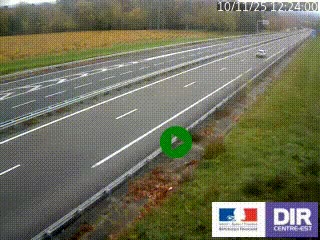 Webcam autoroute sur l'A77 à hauteur de Pouilly-sur-Loire en direction de Nevers