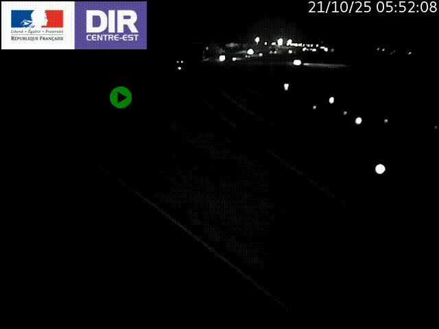 Webcam sur le contournement de Valence, sur la Nationale 7, caméra orientée vers Lyon