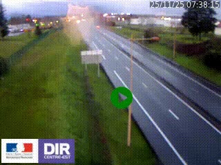 Webcam à Mably, à proximité de Roanne en direction de Moulins sur la N7