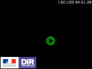 Webcam au niveau du col de Bois Clair à hauteur de Cluny sur la N79. Vue orientée vers Mâcon