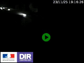 Webcam au niveau du col de Bois Clair à hauteur de Cluny sur la N79. Vue orientée vers Mâcon