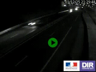 Caméra autoroutière sur l'A47 à hauteur de Givors, a proximité de Lyon. La webcam est orientée vers Lyon