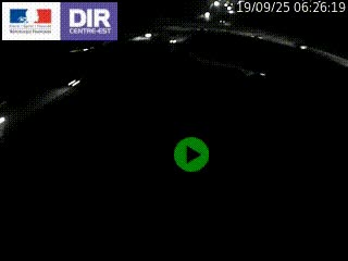 Webcam traffic à Grenoble-sud sur l'autoroute A480. Vue orientée vers l'entrée et la sortie de Grenoble