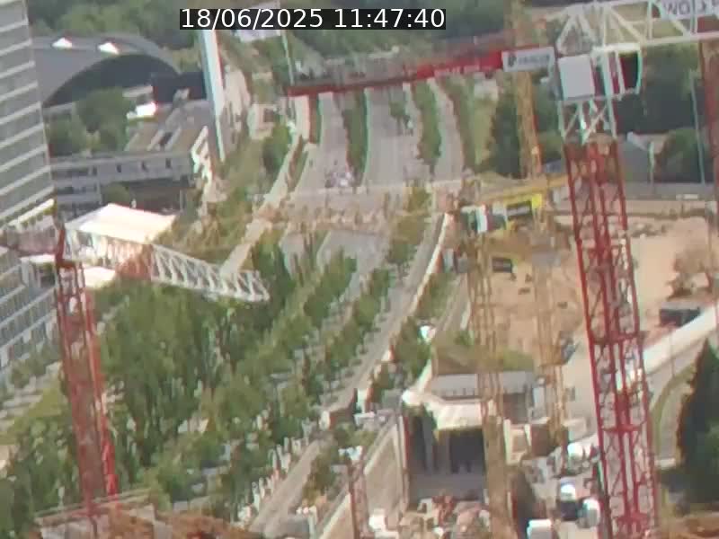 Webcam sur l'avenue John Fitzgerald Kennedy (N51) avec vue orientée vers le Findel
