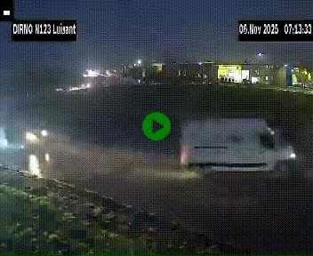 Webcam en périphérie de Chartres sur la N123, à hauteur de Luisant. Vue orientée vers Chartres