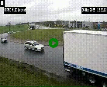 Webcam en périphérie de Chartres sur la N123, à hauteur de Luisant. Vue orientée vers Chartres