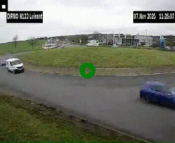 Webcam en périphérie de Chartres sur la N123, à hauteur de Luisant. Vue orientée vers Chartres