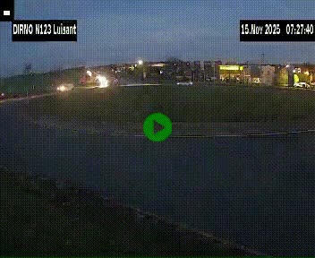 Webcam en périphérie de Chartres sur la N123, à hauteur de Luisant. Vue orientée vers Chartres