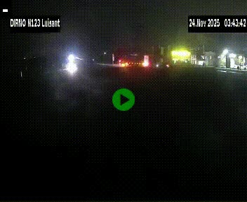 Webcam en périphérie de Chartres sur la N123, à hauteur de Luisant. Vue orientée vers Chartres