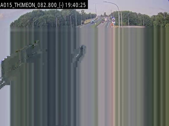 Caméra trafic Belgique - Thiméon - E42, jonction avec A54 (E420) direction La Louvière/Charleroi - BK 82.82