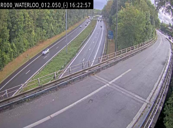Webcam autoroute Belgique - Waterloo - R0 (ring de Bruxelles) - BK 12.3