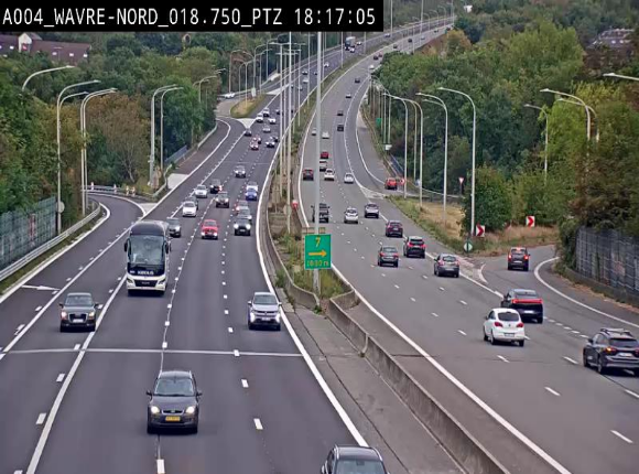 Webcam traffic E411(A4) - BK 18.7 - Bierges (Wavre Nord)