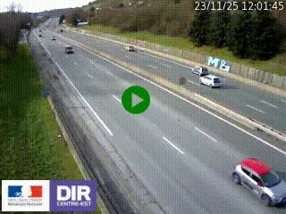 Webcam routière à Saint-Etienne-Terrenoire sur la RN88 avant la jonction entre l'A72 et le Boulevard Périphérique de Saint-Etienne