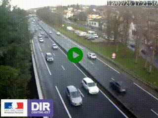 Webcam routière à Le Chambon-Feugerolles sur la RN88 entre Firminy et Saint-Etienne