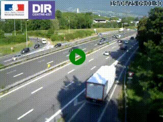 Caméra routière à hauteur de la sortie 15 Chambéry-centre au PK 4,103 en direction d'Albertville