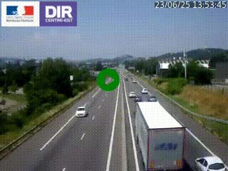Caméra autoroute à Saint-Etienne (Les Littes) à hauteur du Ikea Saint-Etienne sur l'A72 en direction de Roanne