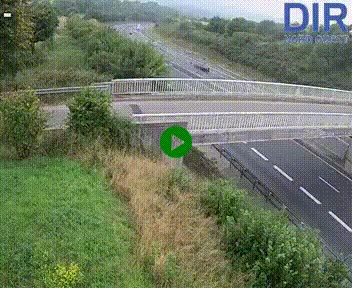 Webcam sur A84 à hauteur de Pont-Farcy, au niveau du pont autoroutier sur la Vire, au sud de Saint-Lô