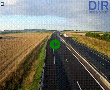 Webcam sur A84 à hauteur de l'échangeur de Poilley avec la N175, au sud d'Avranches
