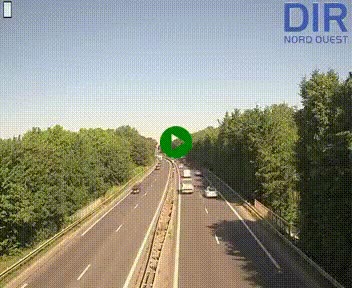 Webcam sur le périphérique de Caen (N814) à l'est de la ville, à Mondeville hauteur de la sortie 2, Presqu'île-Rives de l'Orne, au bout de l'autoroute A13
