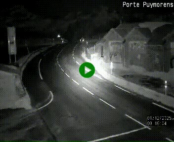 Webcam Col du Puymorens sur N320, en direction de Pas de la Casa (Andorre)