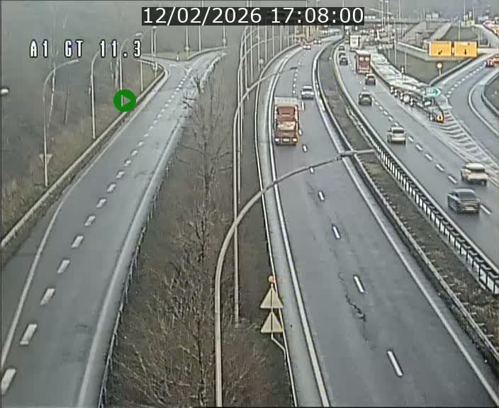 Traffic live webcam Luxembourg Senningerberg - A1 direction Allemagne - BK 11.3