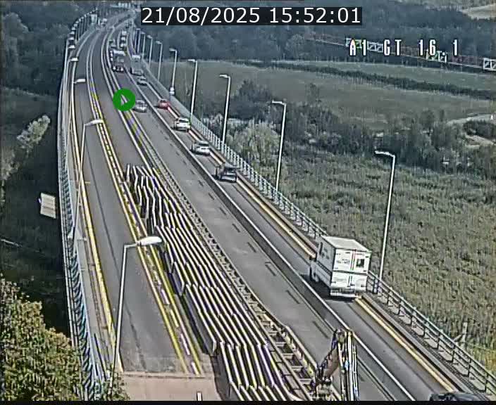 Traffic live webcam Luxembourg Niederanven - A1 direction Allemagne - BK 16.1