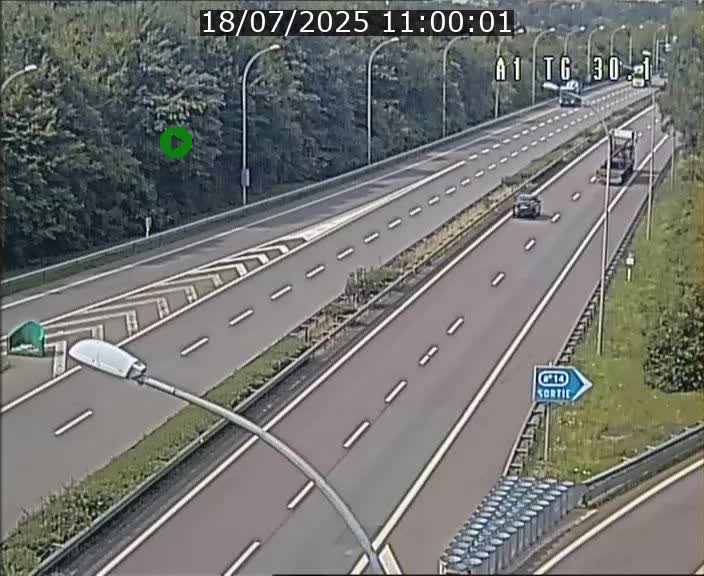 Traffic live webcam Luxembourg Grevenmacher - A1 direction Luxembourg - BK 30.1