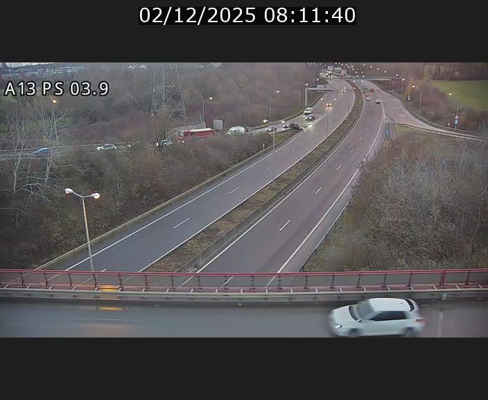Traffic live webcam Luxembourg Differdange - A13 direction Esch-sur-Alzette - BK 3.9