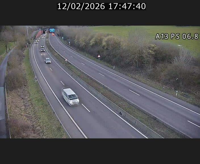 Traffic live webcam Luxembourg Ehlerange - A13 direction Esch-sur-Alzette - BK 6.8