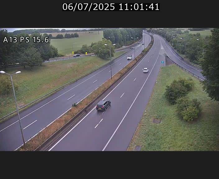 Traffic live webcam Luxembourg Kayl - A13 direction Dudelange - BK 15.6