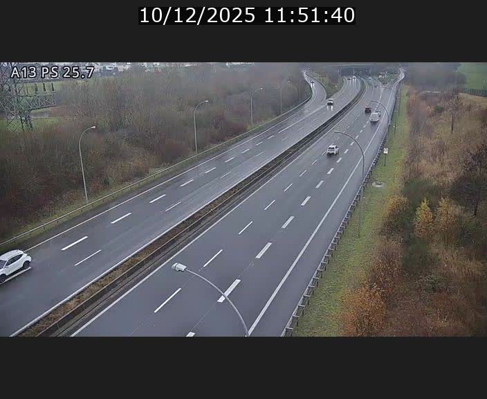 Traffic live webcam Luxembourg Frisange - A13 direction Allemagne - BK 26