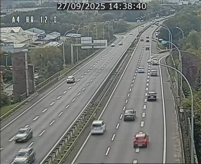 Traffic live webcam Luxembourg Jonction Foetz - A4 - BK 12.0 - direction Esch sur Alzette