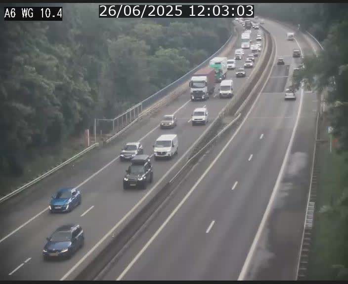 Traffic live webcam Luxembourg Mamer - A6 - BK 10.4 - direction Luxembourg/France/Allemagne