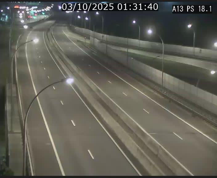 Traffic live webcam Luxembourg Dudelange - A13 direction Croix de Bettembourg - BK 18.1