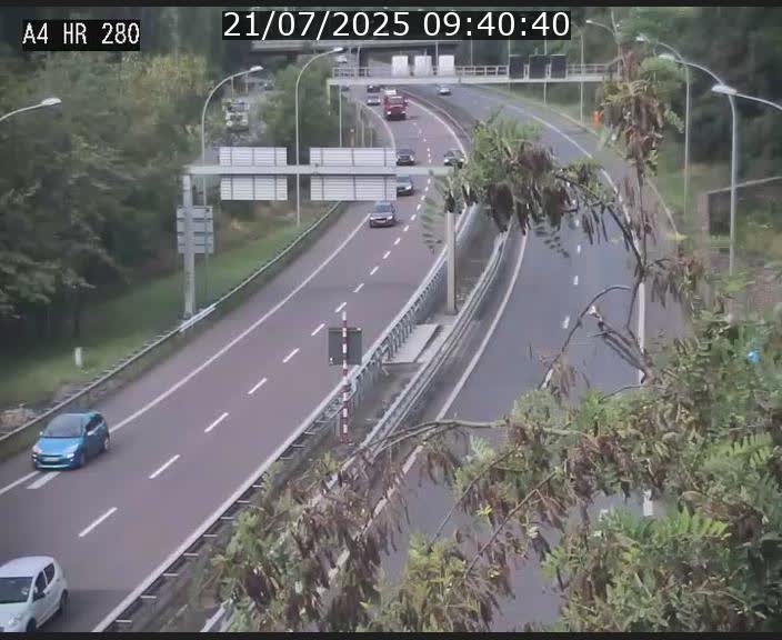 Webcam traffic A4 Luxembourg - BK 0.2 - P+R Bouillon (direction Luxembourg)